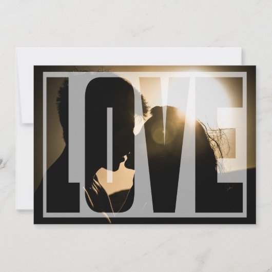 Invitation Fiançailles Love Party (Devant)