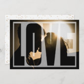 Invitation Fiançailles Love Party (Devant / Derrière)