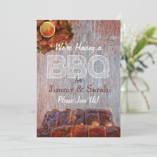 Invitation Fiançailles mariage (Debout devant)