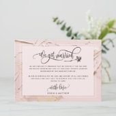 Invitation Fiançailles Mariage / Annonce de Mariage en Elopem (Debout devant)