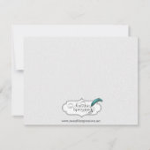 Invitation Fiançailles Mariage de fer à cheval d'argent (Dos)