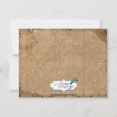 Invitation Fiançailles Mariage de la mariée Vintage Steampunk (Dos)