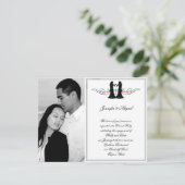 Invitation Fiançailles Mariage des Elegance Brides Rainbow (Debout devant)
