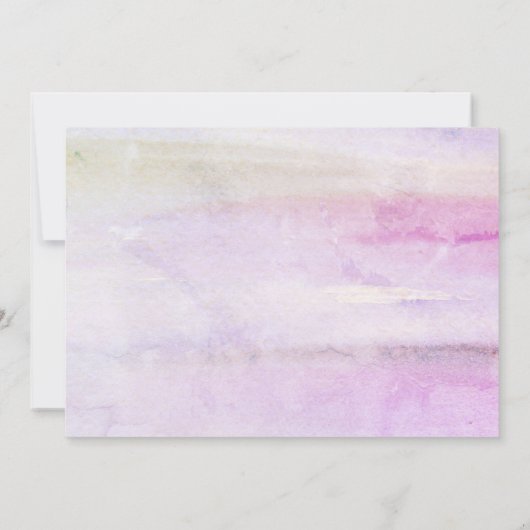 Invitation Fiançailles mariage d'hydrangées roses (Dos)