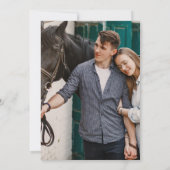 Invitation Fiançailles Mariage occidental (Dos)