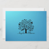 Invitation Fiançailles / Mariage Silhouette (Dos)