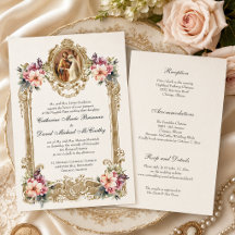 Fiançailles Marie Joseph Fleurs de mariage catholi