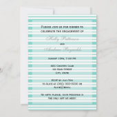 Invitation Fiançailles Nautique Bleu Bleu Bleu Bleu Bleu (Dos)