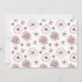 Invitation fiançailles pastel à la crème (Dos)