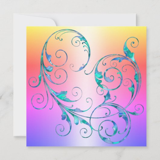 INVITATION FIANÇAILLES pastel MODERNE (Dos)