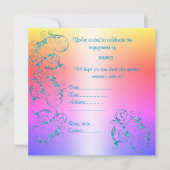 INVITATION FIANÇAILLES pastel MODERNE (Devant)