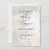 Invitation Fiançailles Photo Élégant Simple Script Moderne (Dos)