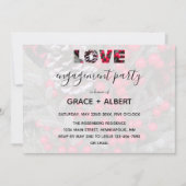 Invitation Fiançailles Pinecone À feuillage persistant Red Be (Devant)