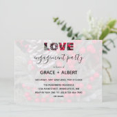 Invitation Fiançailles Pinecone À feuillage persistant Red Be (Debout devant)