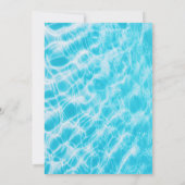 Invitation Fiançailles Pool Party (Dos)