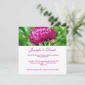 Invitation Fiançailles Red Peony (Debout devant)