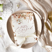 Invitation Fiançailles Rustique Boho Garden Flowers