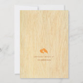 Invitation Fibre de bois avec des inséparables dans l'arbre - (Dos)