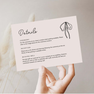 Invitation Fiche de boîtier pour détails du ruban lunaire