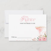 Invitation Fiche de conseils de Fête des mariées des pétales (Devant)