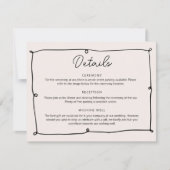 Invitation Fiche de fermeture de la bordure en blanc (Devant)