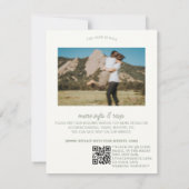 Invitation Fiche de planification et de détails du mariage (Dos)