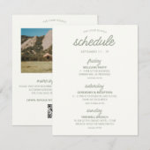 Invitation Fiche de planification et de détails du mariage (Devant / Derrière)