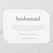 Invitation Fiche de proposition de définition et de fonctions (Devant / Derrière)