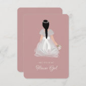 Invitation Fiche de proposition de la fille fille fille fille (Devant / Derrière)