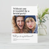 Invitation Fiche de proposition de l'aide-ménagère photo amus (Debout devant)