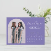 Invitation Fiche de proposition d'une servante d'arche pourpr (Debout devant)