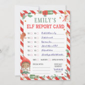 Invitation Fiche de rapport des elfes de Noël (Devant)