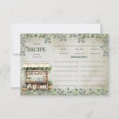 Invitation Fiche de recettes de la ferme agricole de marché (Devant)