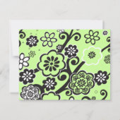 Invitation Fiche de réponse Bat mitzvah d'invitation STAR FLO (Dos)