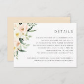 Invitation Fiche d'information sur les détails de la végétati (Devant / Derrière)