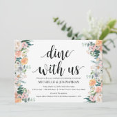 Invitation Fiche d'invitation de Brunch Mariage Rustic Dusk P (Debout devant)