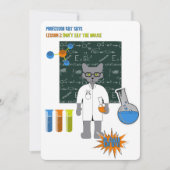 Invitation Fiche d'invitation du professeur Cat (Devant)