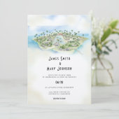 Invitation Fidji Island destination mariage (Debout devant)