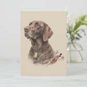 Invitation Field & Feather – Braque allemand avec  (Debout devant)