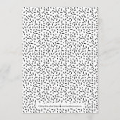 Invitation Fier brossé ÉDITABLE COULEUR Partie de graduation (Dos)