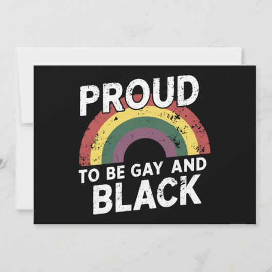 Invitation Fier D'Être Gay Et Black Pride Mois 2025 (Devant)