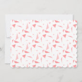 Invitation Fierce Deux Requins Roses Animal 2e Anniversaire (Dos)