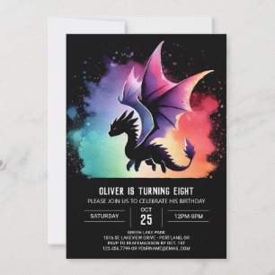 Invitation Fierce Dragon Anniversaire
