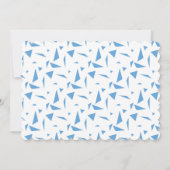 Invitation Fierce Two Blue Shark Animal 2ème anniversaire (Dos)