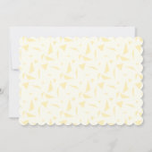 Invitation Fierce Un Requin Jaune Animal Premier Anniversaire (Dos)