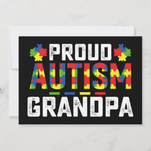 Invitation Fière Autisme Grandpa Sensibilisation Famille Auti