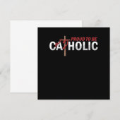 Invitation Fière D'Être L'Église Catholique Priez La Foi Reli (Devant / Derrière)