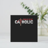 Invitation Fière D'Être L'Église Catholique Priez La Foi Reli (Debout devant)