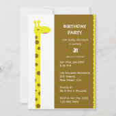 Invitation Fière Giraffe (Devant)