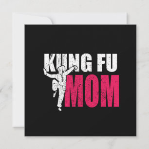 Invitation Fière Kung Fu Maman Arts Martiaux Fighter Mother C